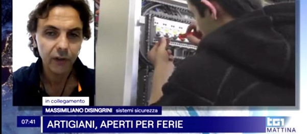 MEDIA – A Tg1Mattina gli artigiani di Confartigianato ‘aperti per ferie’