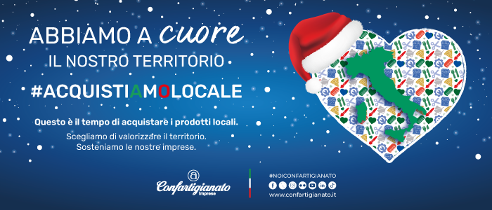 NATALE – Da Confartigianato la campagna ‘Acquistiamo locale’. Cresce la spesa per doni a valore artigiano